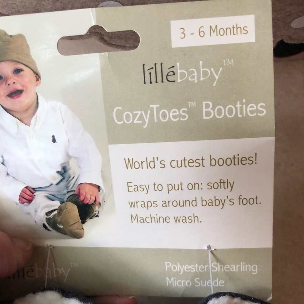 3-6 month baby crib booties cozy shoes - Picture 4 of 4